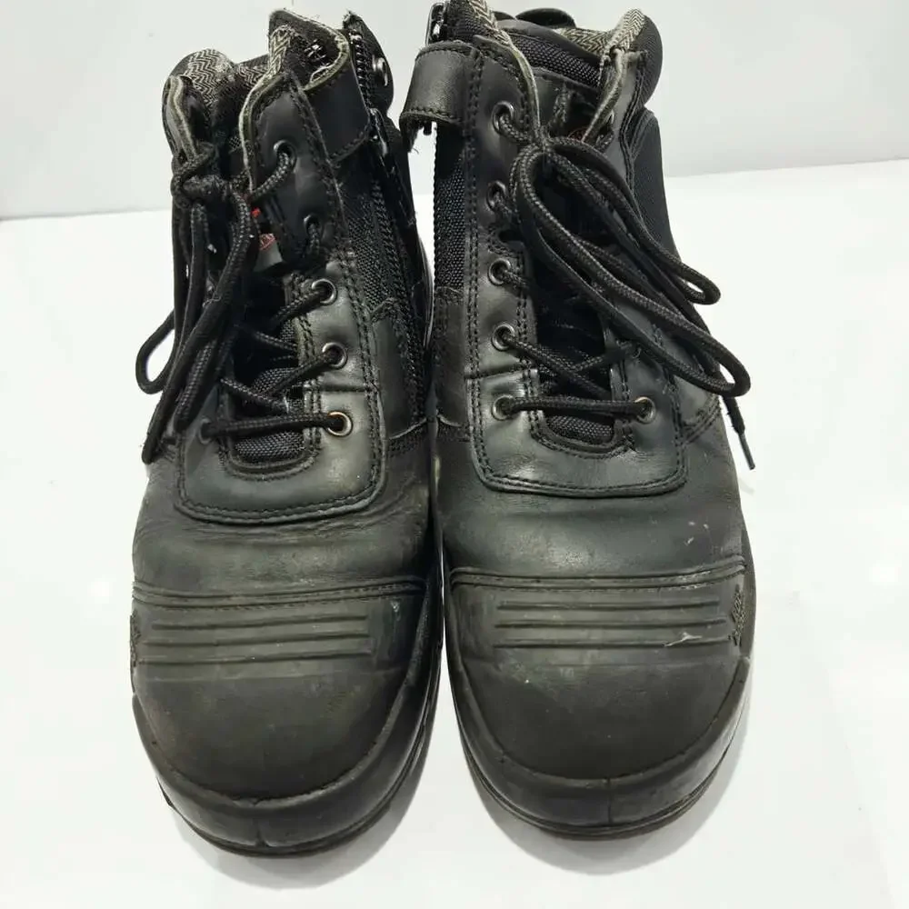 RockRooster Crisson Size 10.5 Black Leather Work Boots AK050BK